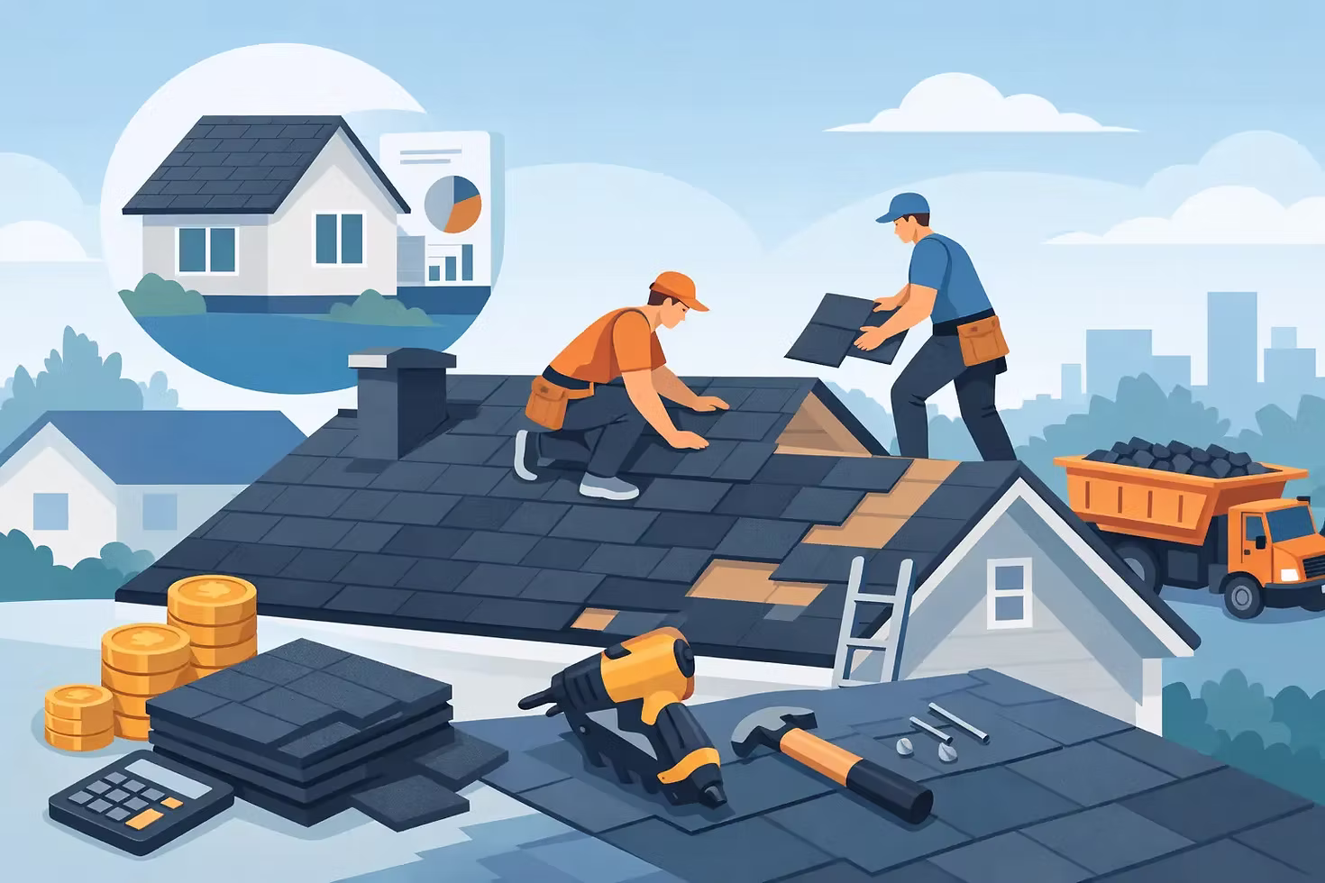 Asphalt Shingle Roof Replacement Costs