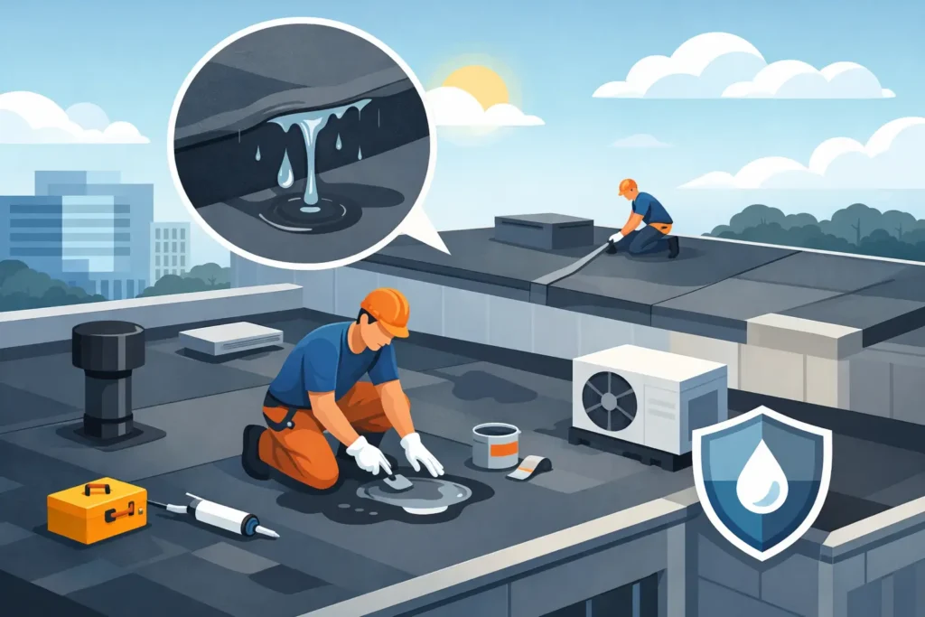 EPDM Roof Leak Repair Steps That Protect Buildings