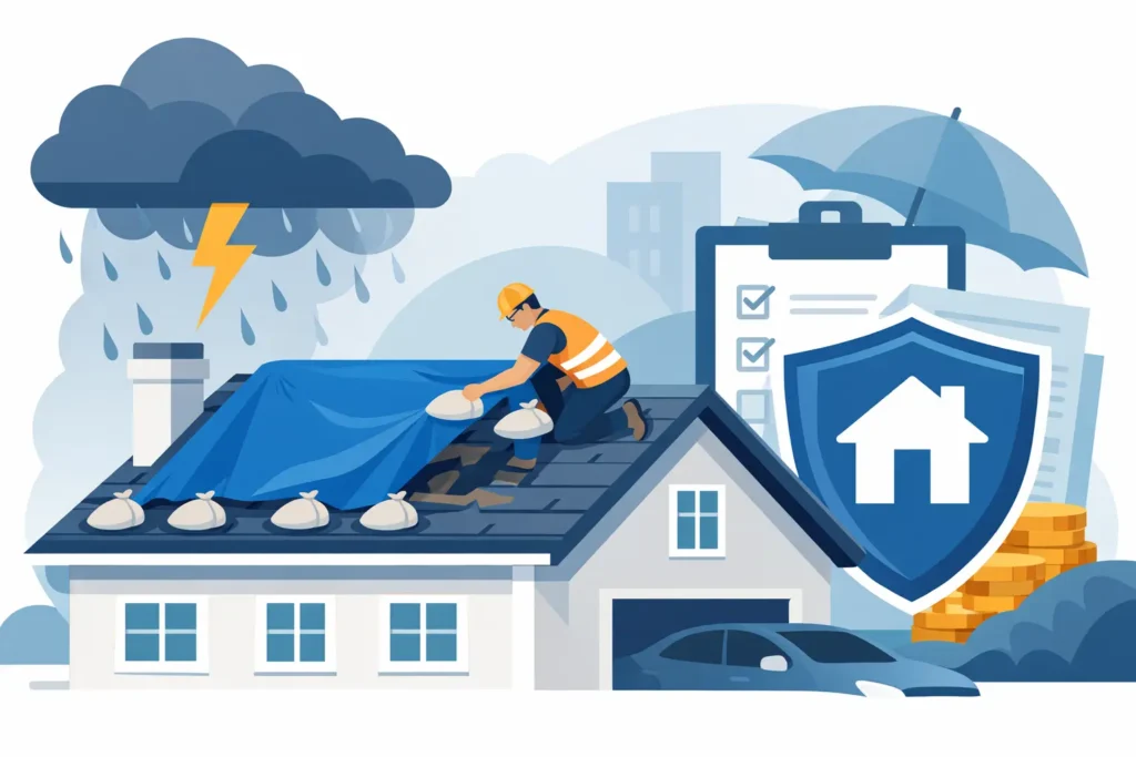 Is Emergency Roof Tarping Covered by Insurance?