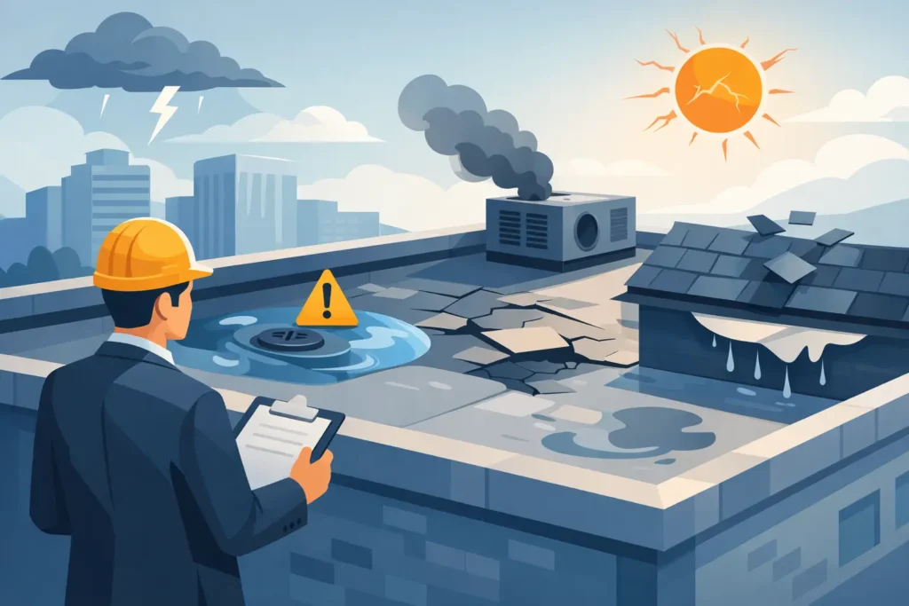 Top Signs of Commercial Roof Failure to Act On