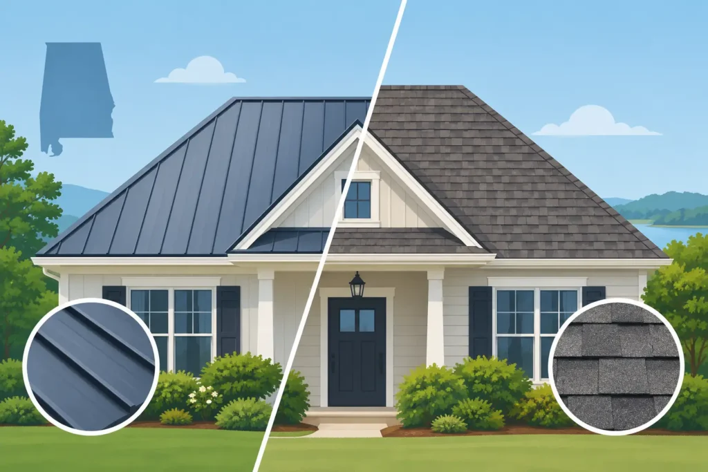 Metal Roof Versus Shingles for Alabama Homes