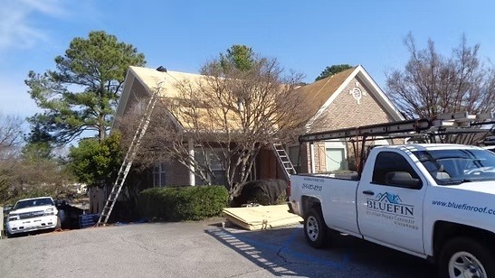 Roof Replacement With Decking Repairs project by Bluefin Exteriors in Tuscaloosa, Alabama