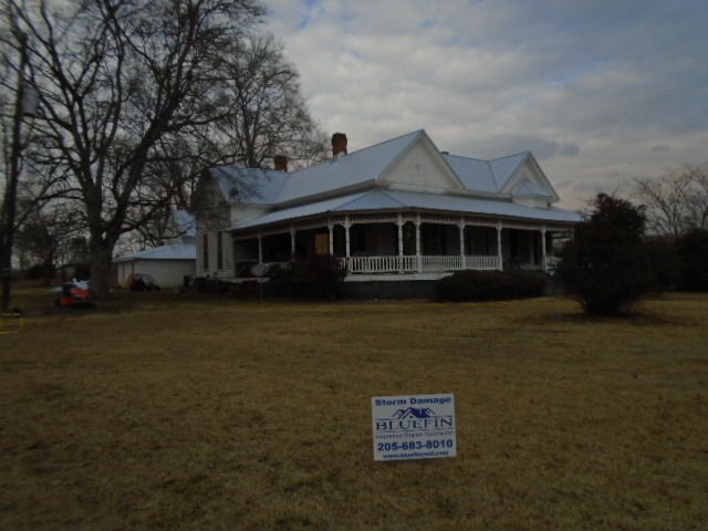Metal roof replacement project by Bluefin Exteriors in Thomaston, Alabama